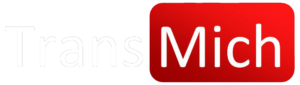 Logo TransMich - white